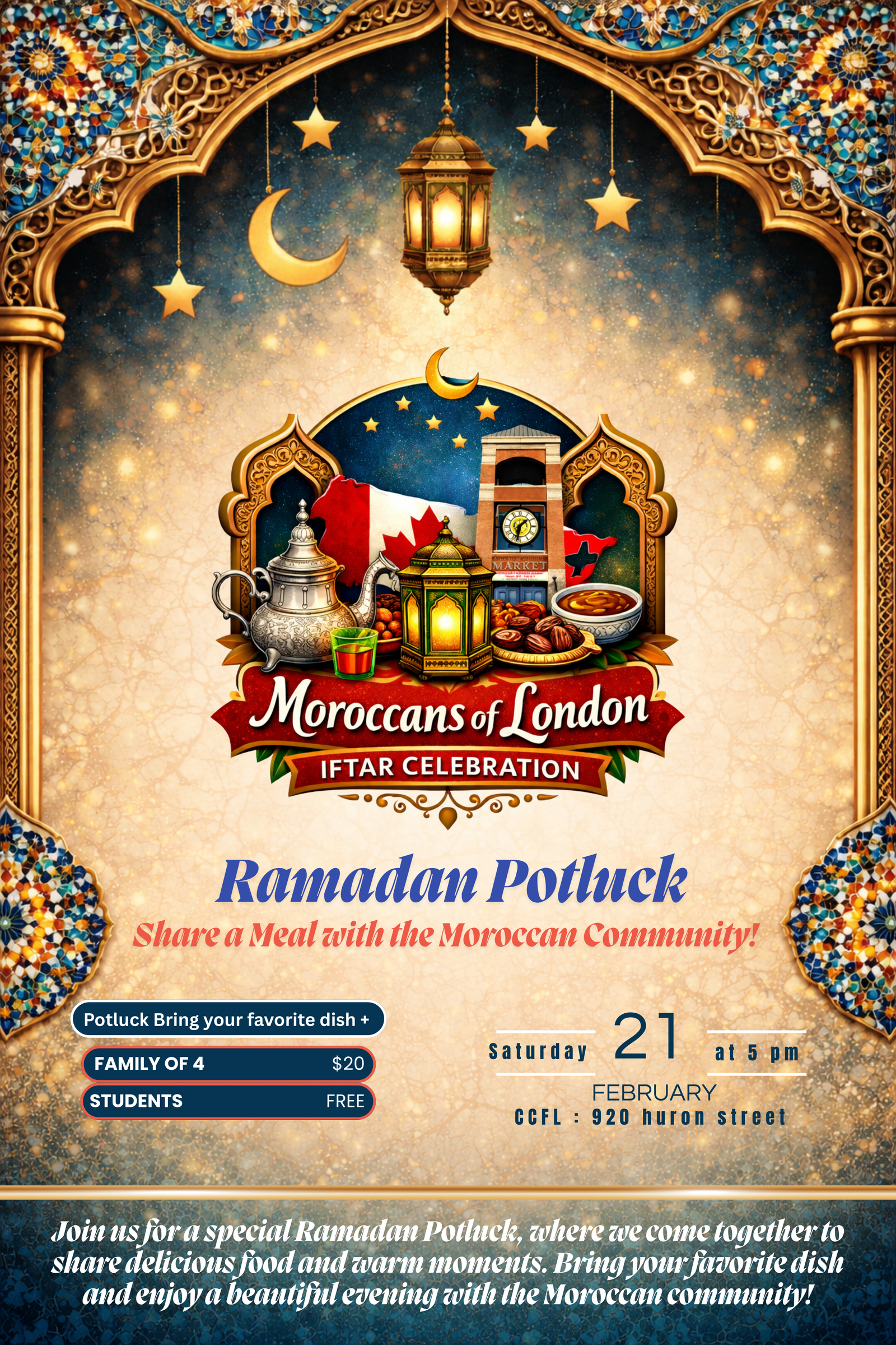 Affiche Moroccans of London Iftar Celebration